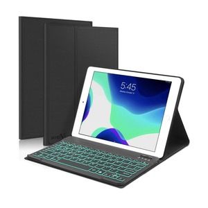 iPad 10.2 8th/7th generation 2019 slim backlit keyboard boriyuan leather case